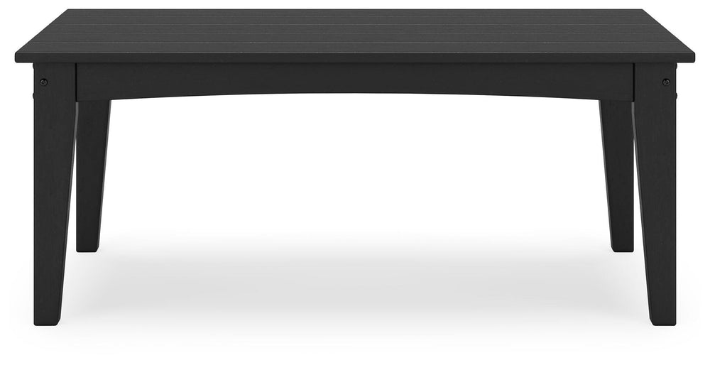 Hyland Wave Outdoor Coffee Table - Black (5)