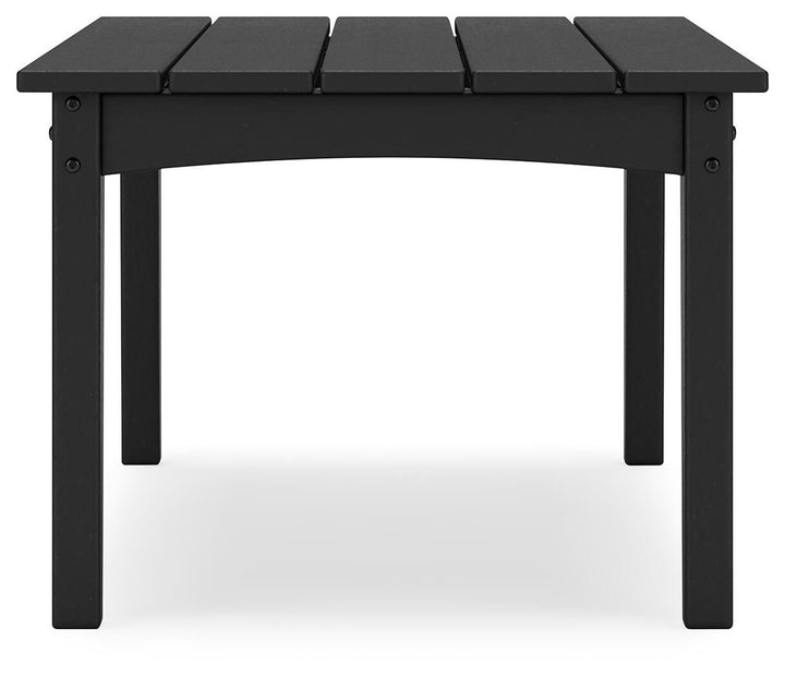 Hyland Wave Outdoor Coffee Table - Black (6)