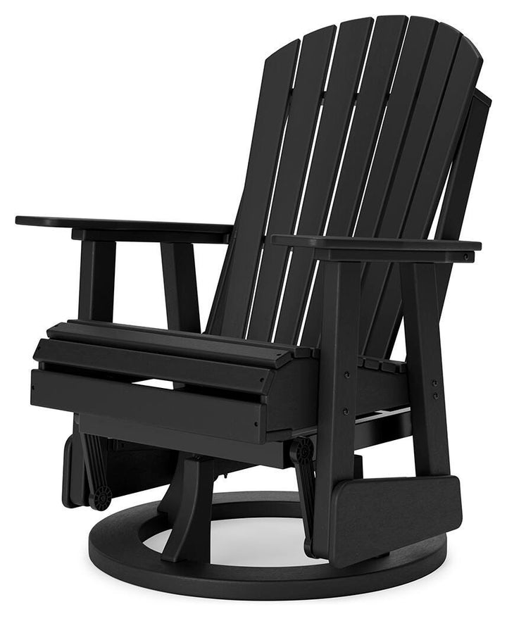 Hyland Wave Outdoor Swivel Glider Chair - Black (3)
