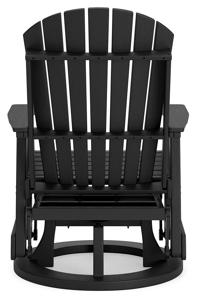 Hyland Wave Outdoor Swivel Glider Chair - Black (4)