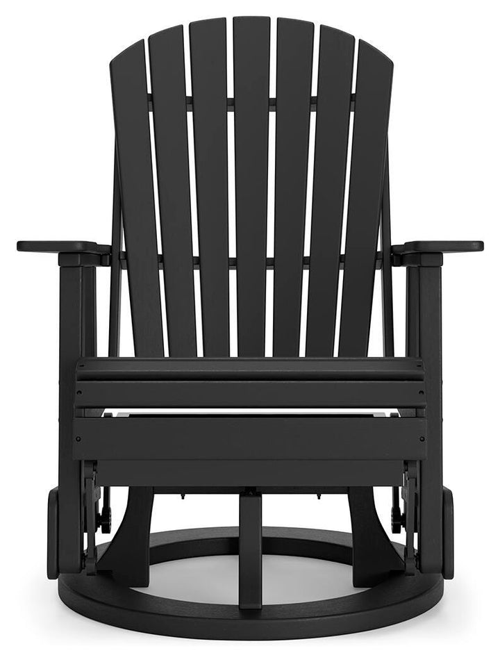Hyland Wave Outdoor Swivel Glider Chair - Black (5)