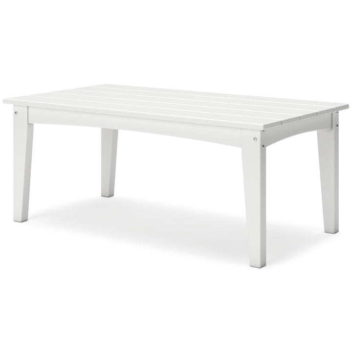 Hyland Wave Outdoor Coffee Table - White (3)
