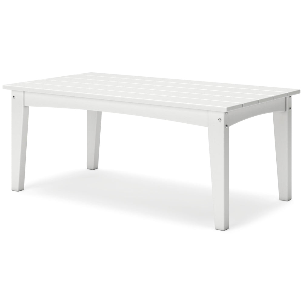 Hyland Wave Outdoor Coffee Table - White (3)