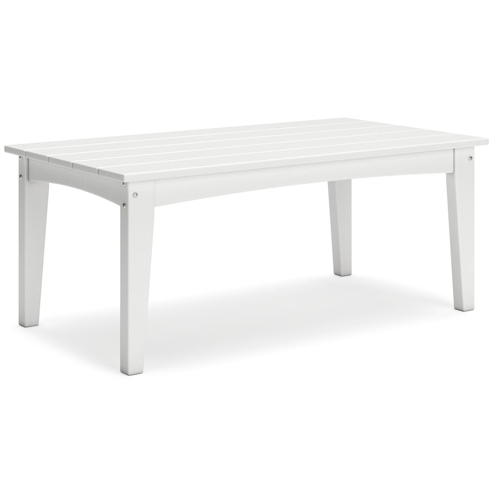 Hyland Wave Outdoor Coffee Table - White (1)