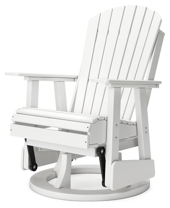 Hyland Wave Outdoor Swivel Glider Chair - White (3)