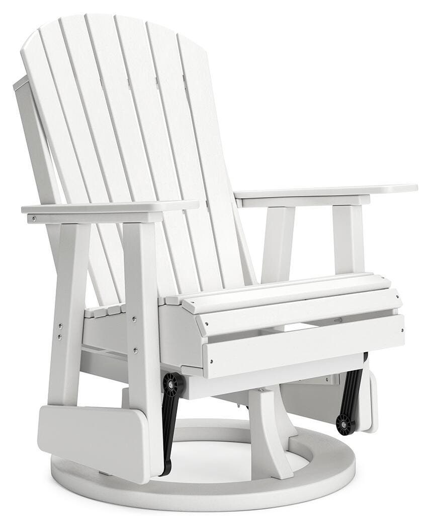 Hyland Wave Outdoor Swivel Glider Chair - White (1)