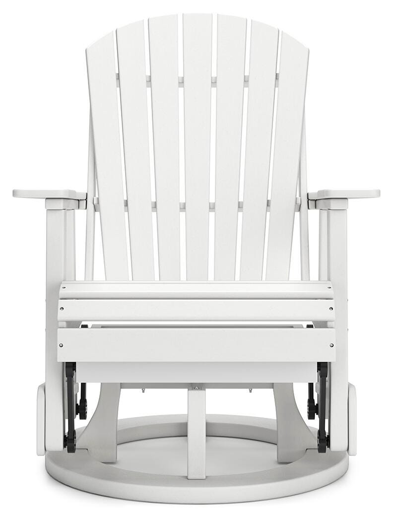 Hyland Wave Outdoor Swivel Glider Chair - White (5)