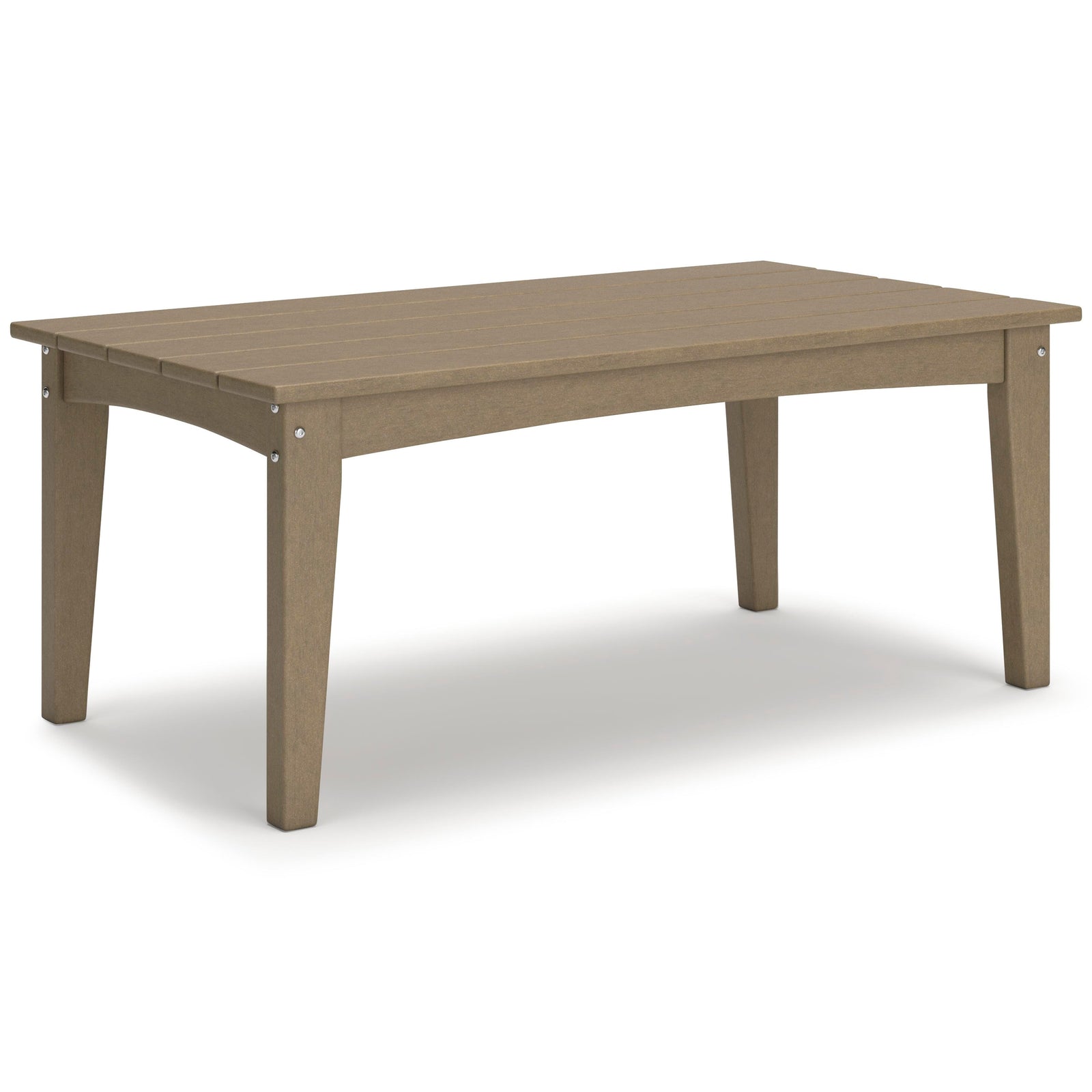 Hyland Wave Outdoor Coffee Table - Dark Brown (1)