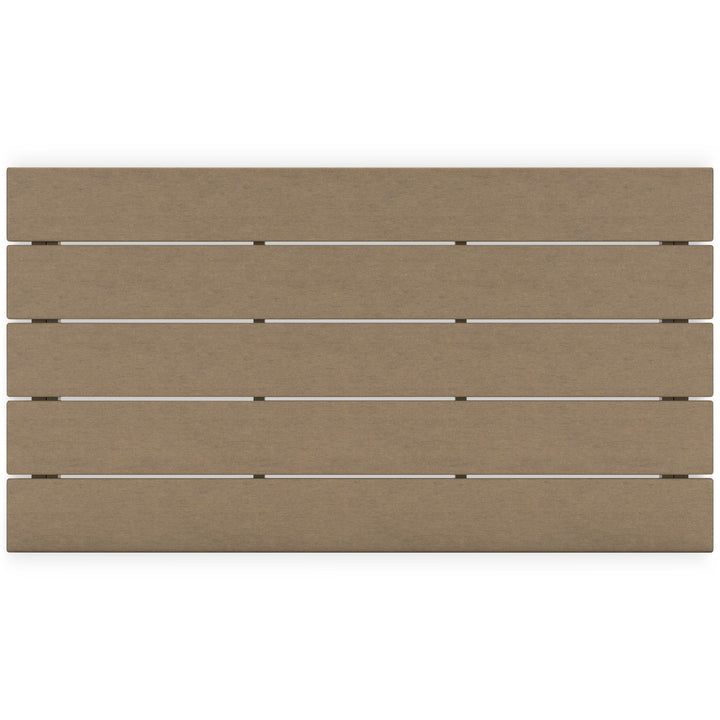 Hyland Wave Outdoor Coffee Table - Dark Brown (8)