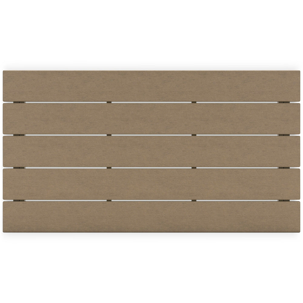 Hyland Wave Outdoor Coffee Table - Dark Brown (8)