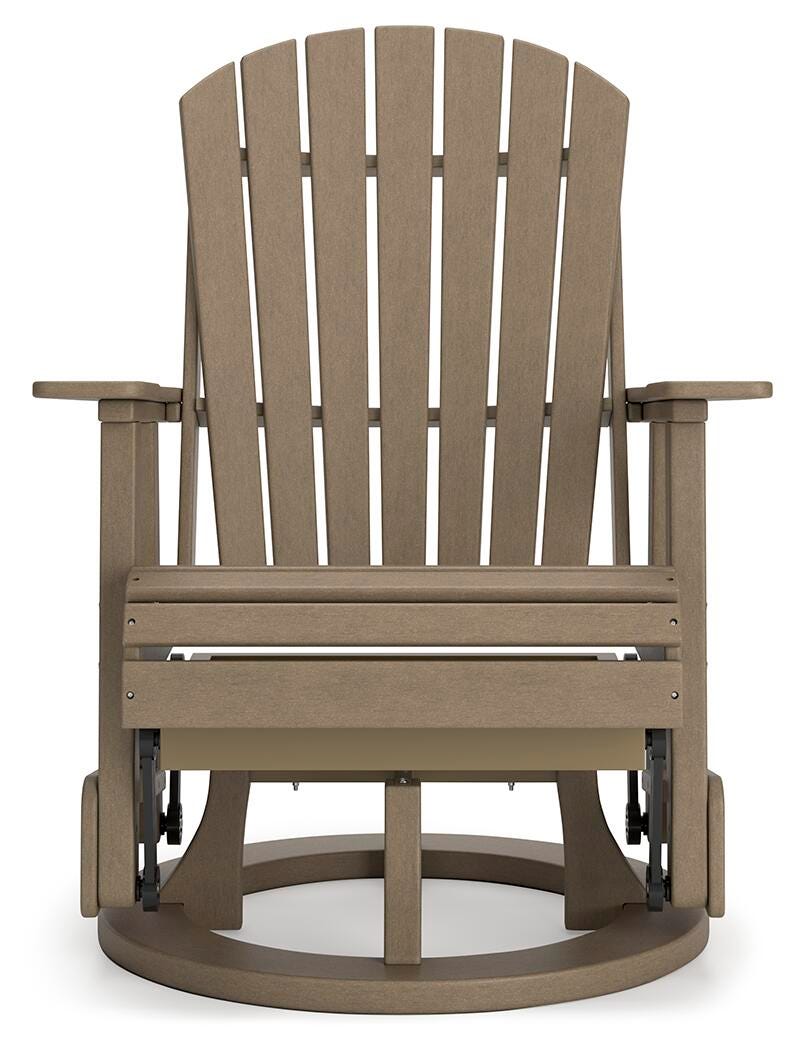 Hyland Wave Outdoor Swivel Glider Chair - Dark Brown (5)