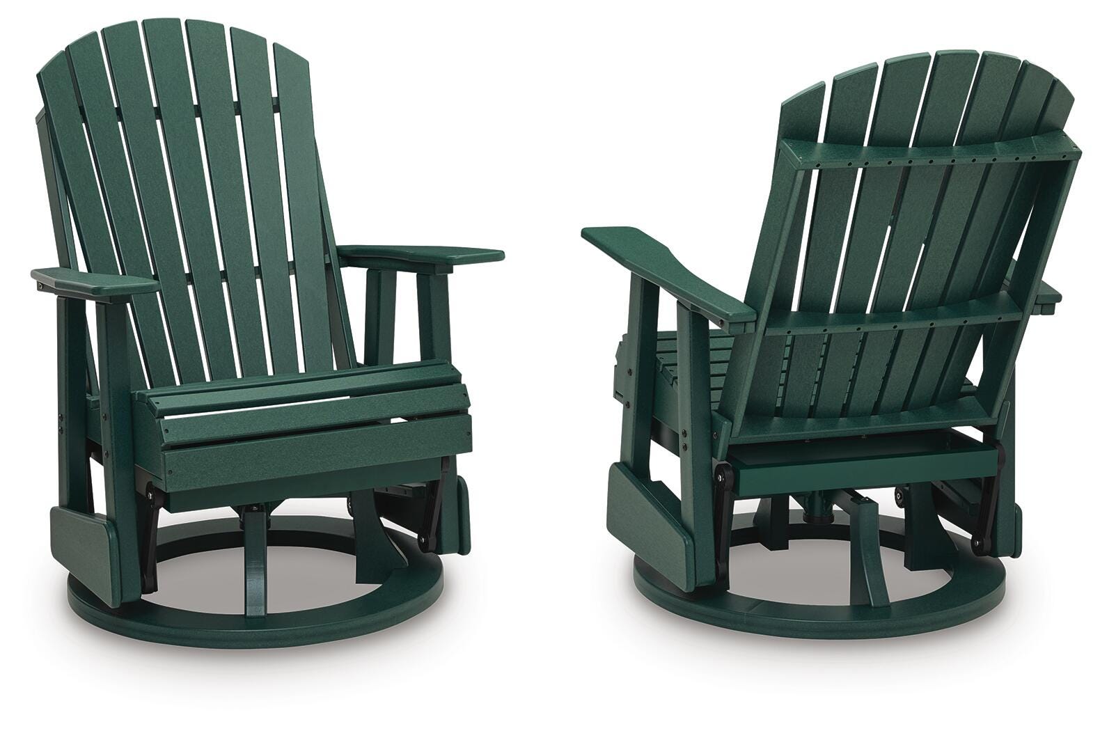 Shell Beach Outdoor Swivel Glider Chair - Green (1)
