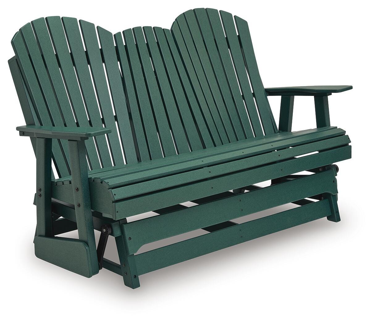 Shell Beach Outdoor Loveseat Glider - Green (1)