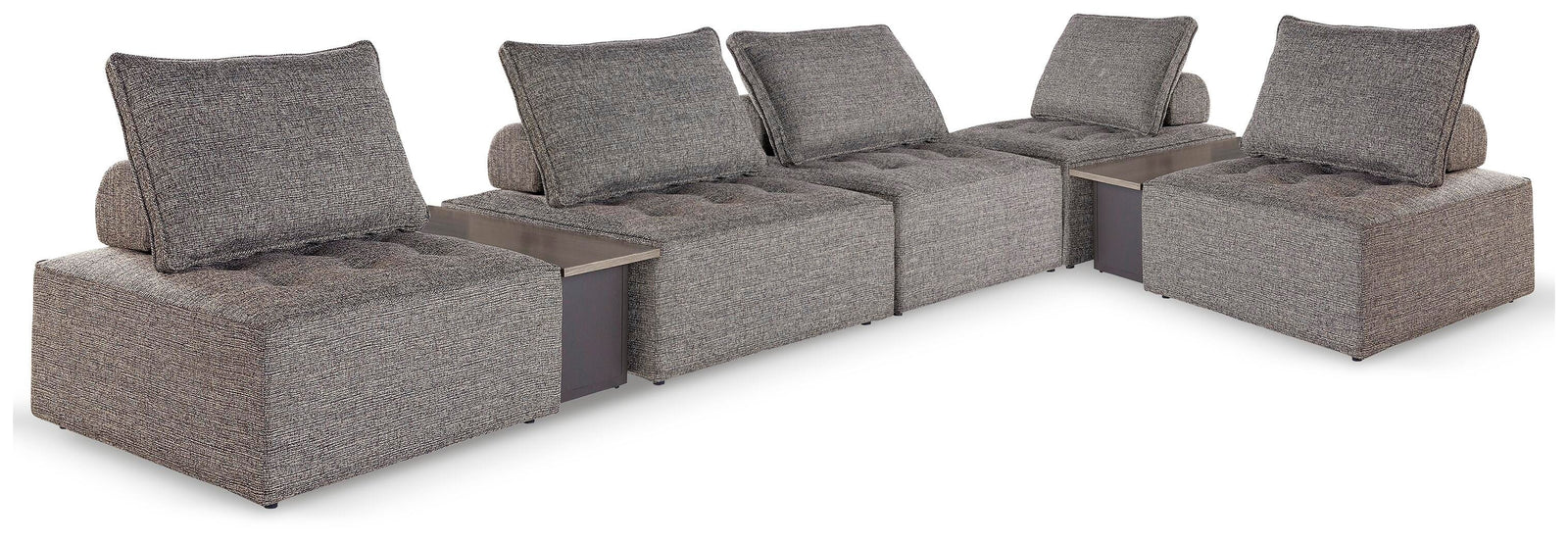 Bree Zee 7-Piece Outdoor Modular Seating - Dark Brown (1)