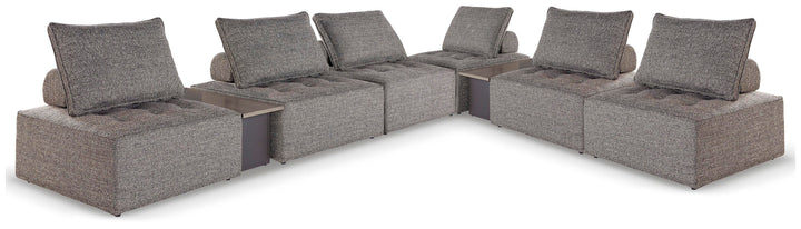 Bree Zee 8-Piece Outdoor Modular Seating - Dark Brown (1)