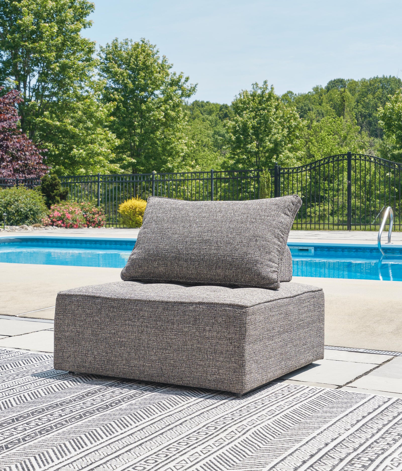 Bree Zee Outdoor Lounge Chair with Cushion - Dark Brown (2)