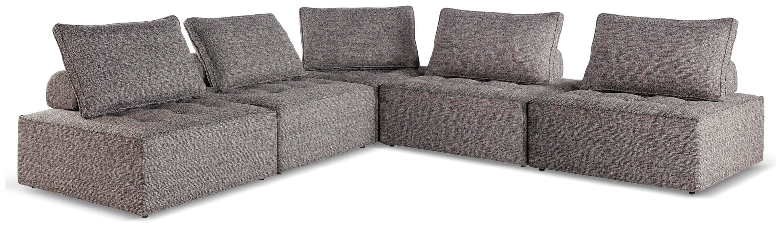 Bree Zee 5-Piece Outdoor Modular Seating - Dark Brown (1)