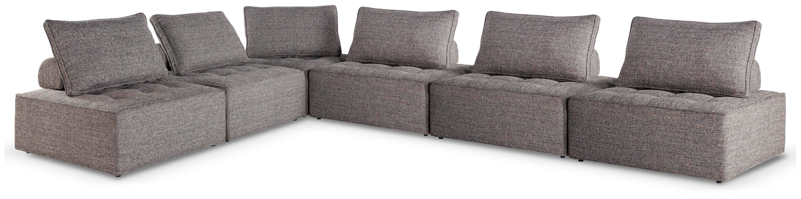 Bree Zee 6-Piece Outdoor Modular Seating - Dark Brown (1)