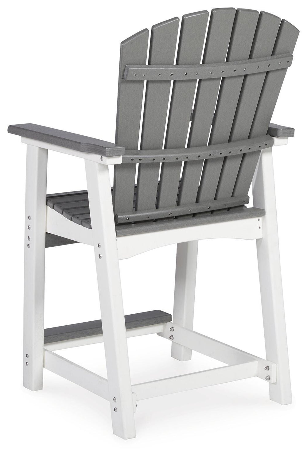 Transville Outdoor Counter Height Bar Stool (Set of 2) - Dark Gray (7)