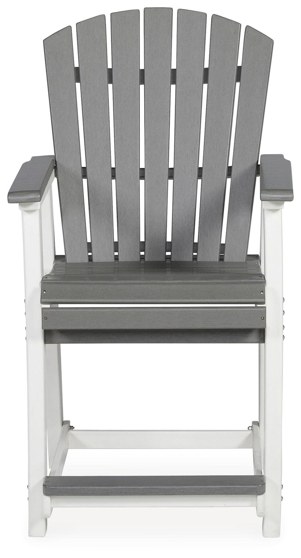 Transville Outdoor Counter Height Bar Stool (Set of 2) - Dark Gray (5)