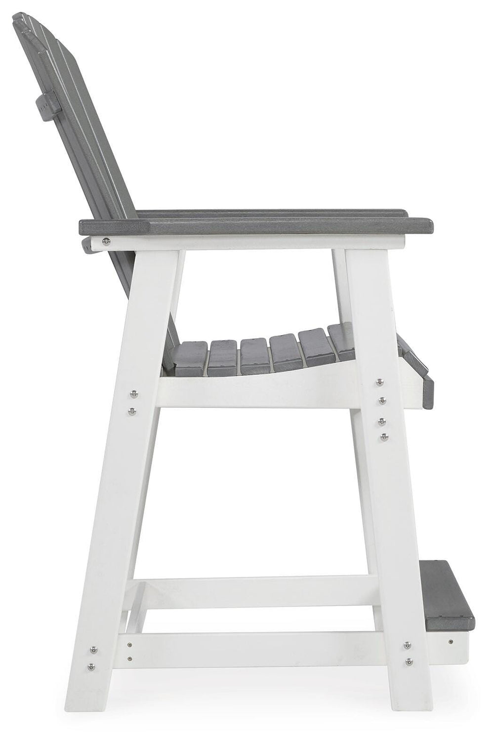 Transville Outdoor Counter Height Bar Stool (Set of 2) - Dark Gray (6)