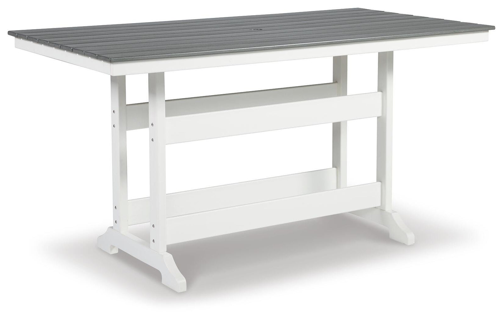 Transville Outdoor Counter Height Dining Table - Dark Gray (1)