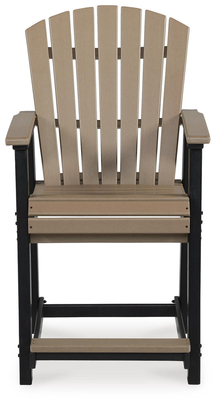 Fairen Trail Outdoor Counter Height Bar Stool (Set of 2) - Black (5)