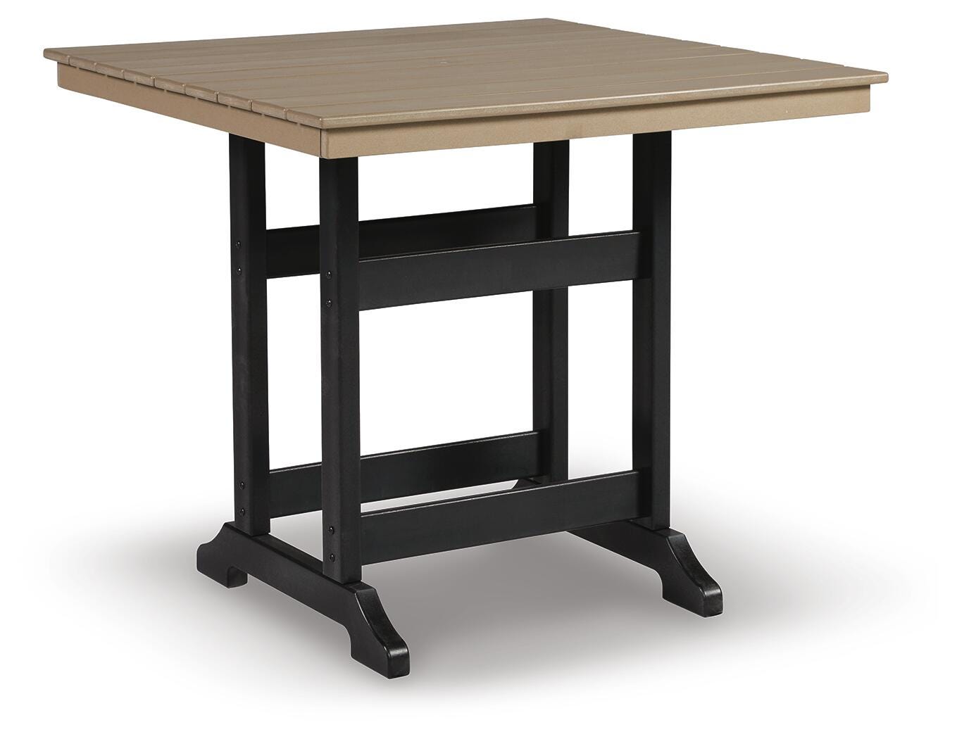 Fairen Trail Outdoor Counter Height Dining Table - Black (1)