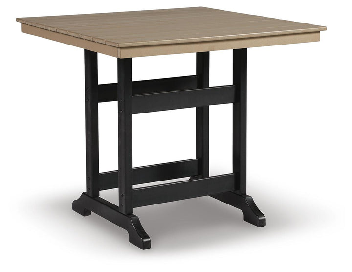 Fairen Trail Outdoor Counter Height Dining Table - Black (1)