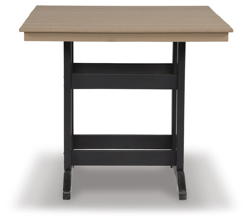 Fairen Trail Outdoor Counter Height Dining Table - Black (3)