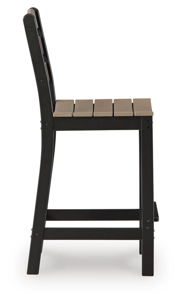 Shoreline Beach Outdoor Counter Table and 2 Barstools - Beige (5)