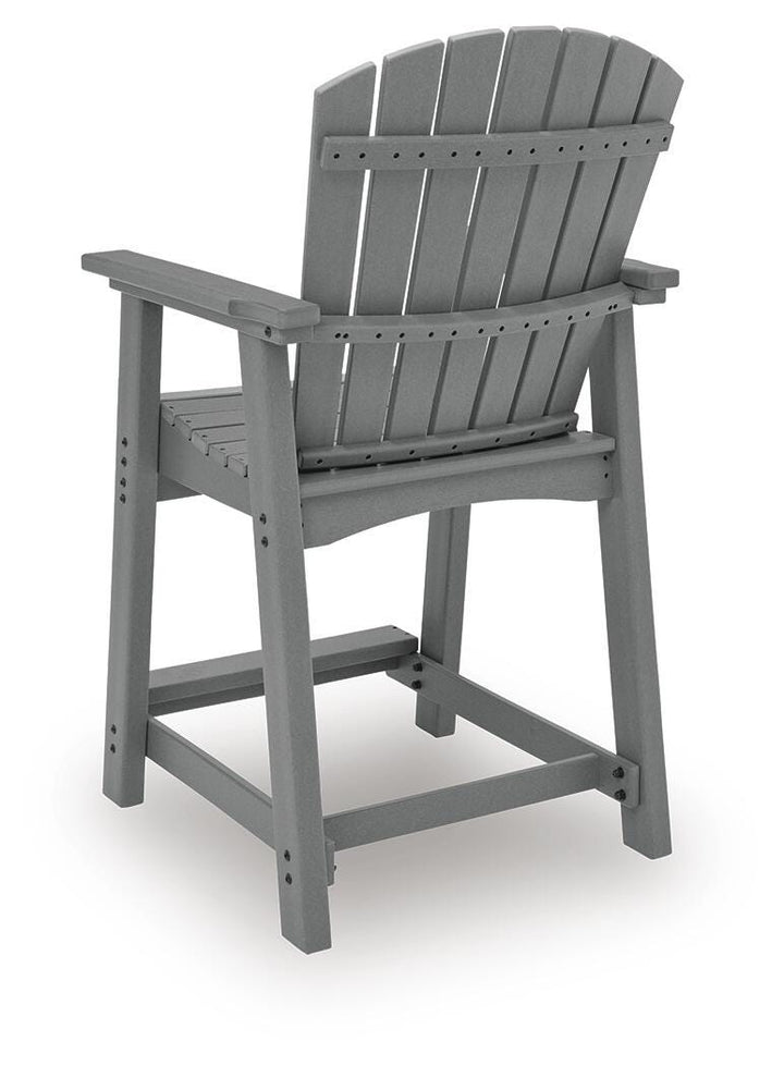 Sanctuary Beach Outdoor Counter Height Bar Stool (Set of 2) - Dark Gray (5)