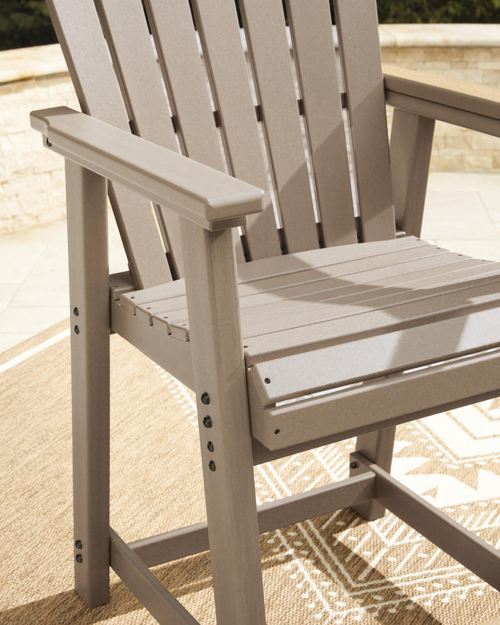 Seacliff Beach Outdoor Counter Height Bar Stool (Set of 2) - Light Brown (6)