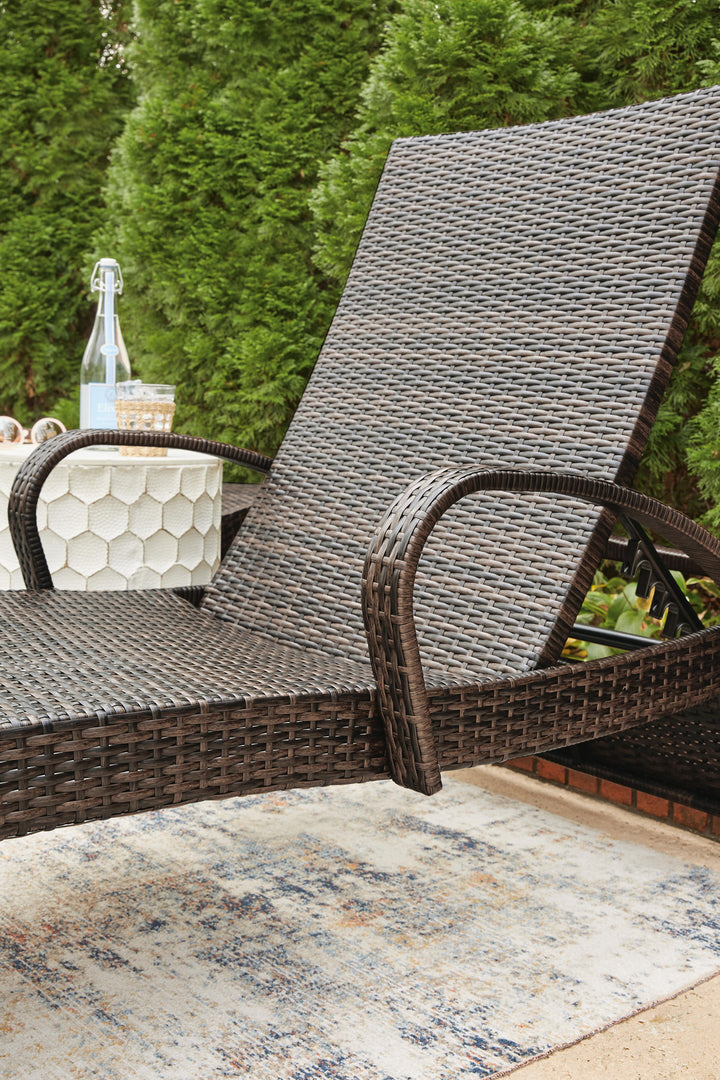 Kantana Chaise Lounge (set of 2) - Dark Brown (10)