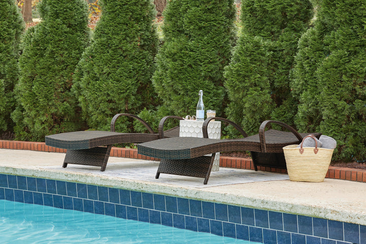 Kantana Chaise Lounge (set of 2) - Dark Brown (9)