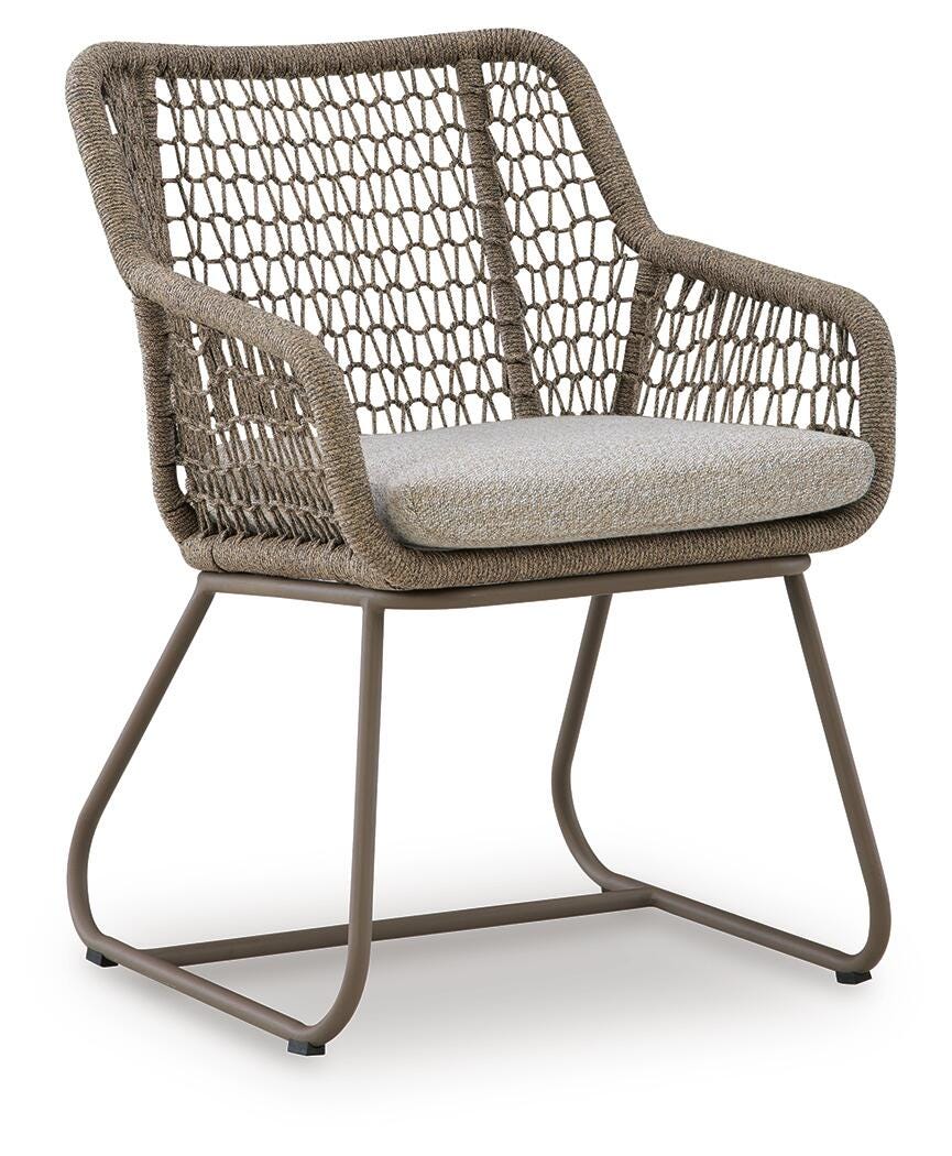 Majors Beach Outdoor Table and 2 Chairs - Beige (4)