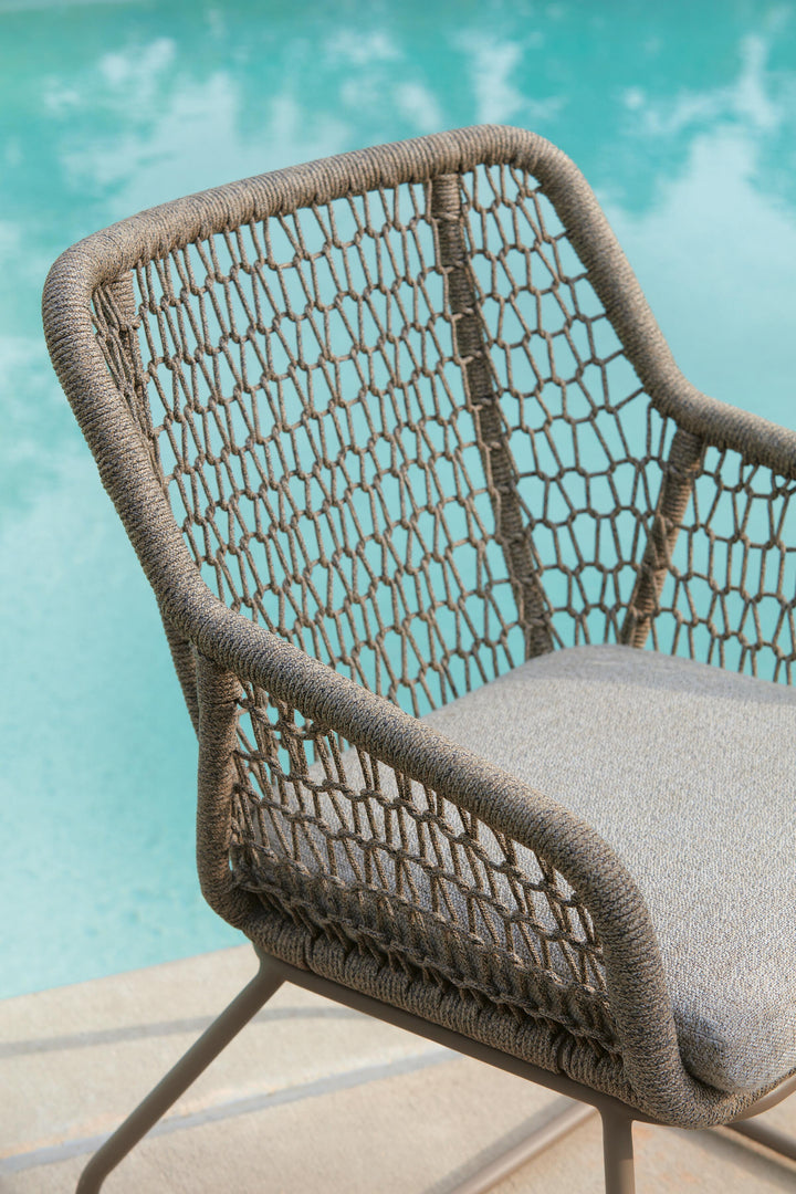 Majors Beach Outdoor Table and 2 Chairs - Beige (9)
