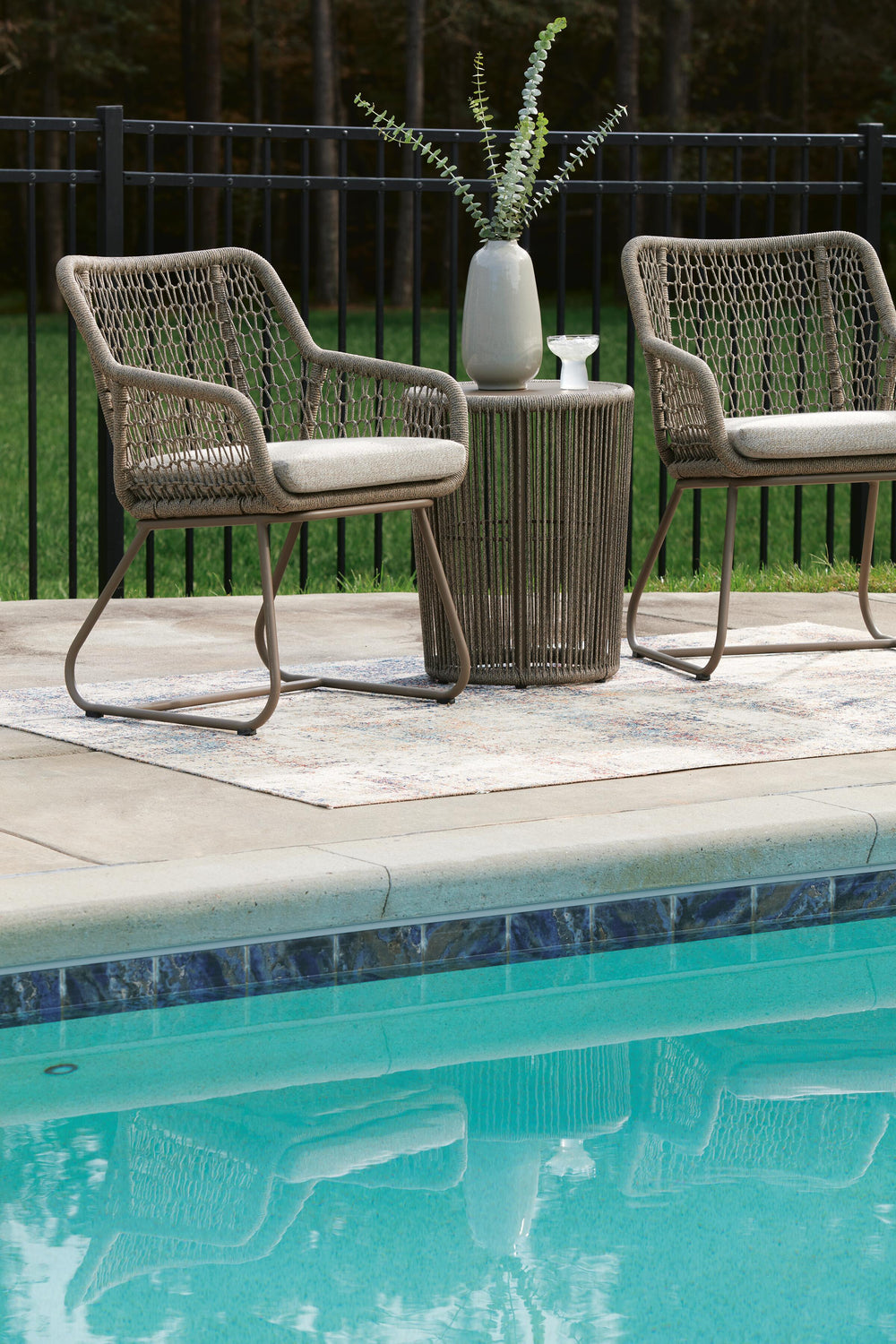 Majors Beach Outdoor Table and 2 Chairs - Beige (11)
