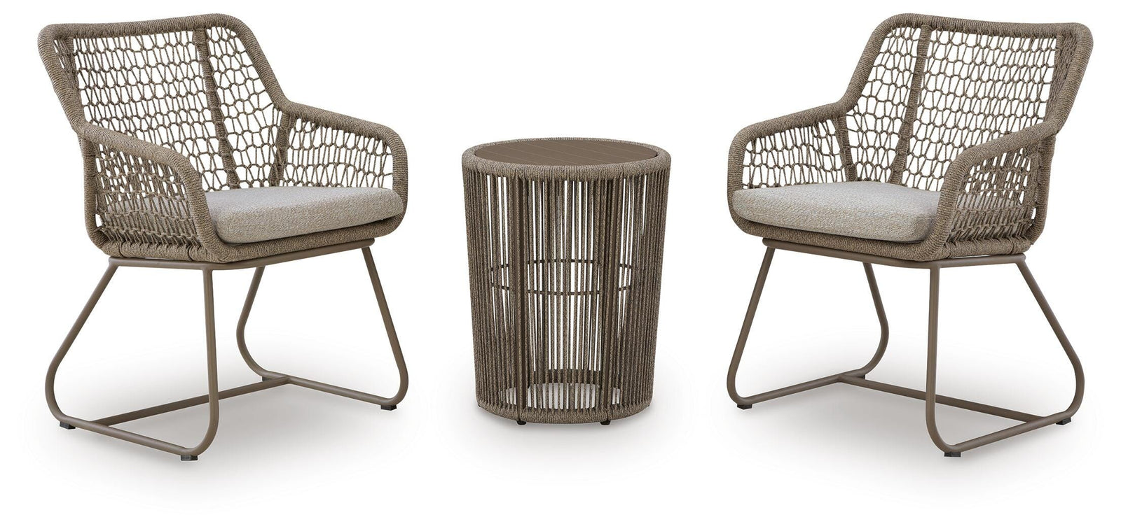 Majors Beach Outdoor Table and 2 Chairs - Beige (1)