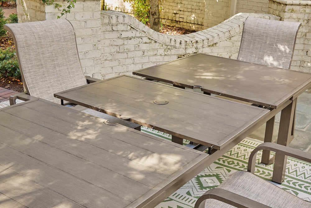 Beach Front Outdoor Dining Table - Beige (7)