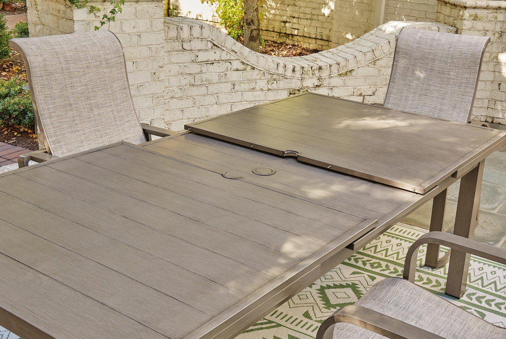 Beach Front Outdoor Dining Table - Beige (9)