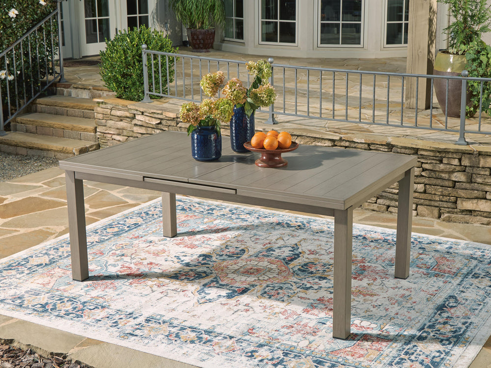 Beach Front Outdoor Dining Table - Beige (6)