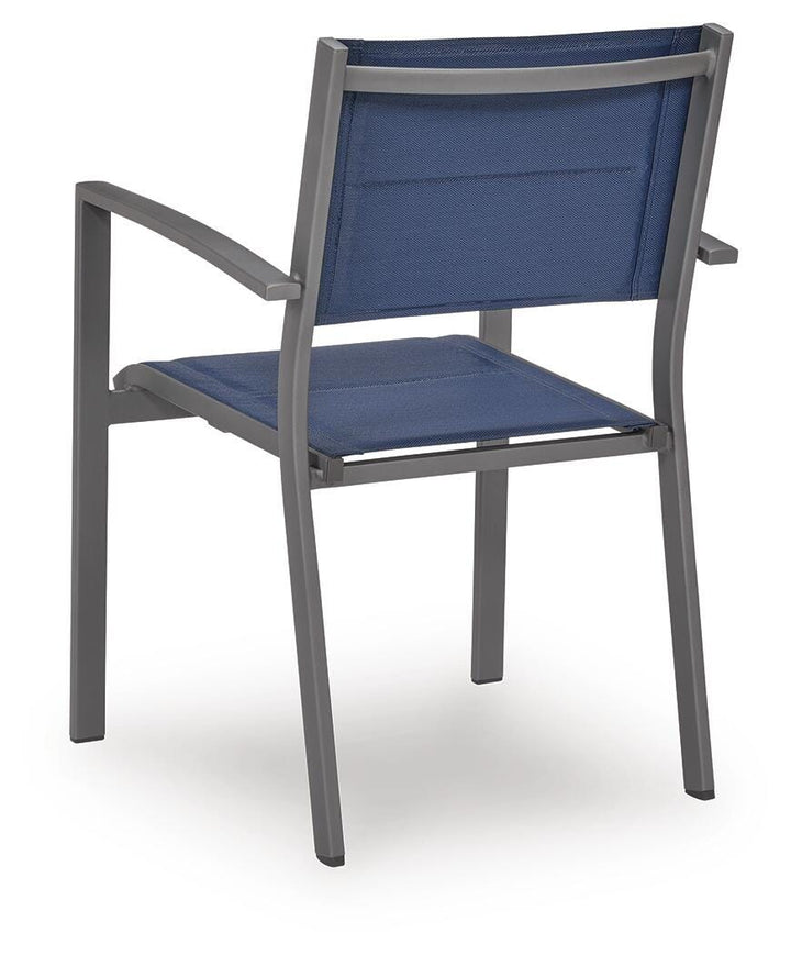 Rocky Creek Outdoor Sling Arm Chair (Set of 4) - Blue (4)