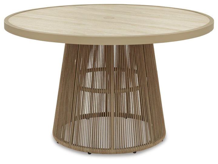 Orchard Beach Outdoor Dining Table - Beige (1)