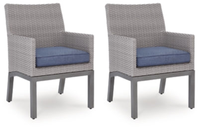 Half Moon Beach Outdoor Arm Chair with Cushion (Set of 2)