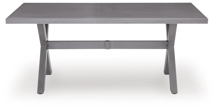 Half Moon Beach Outdoor Dining Table - Gray (3)