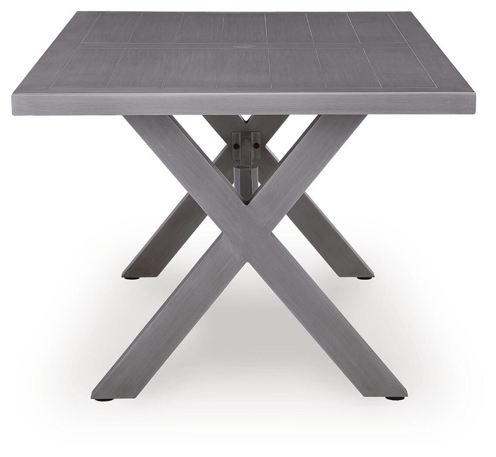 Half Moon Beach Outdoor Dining Table - Gray (4)