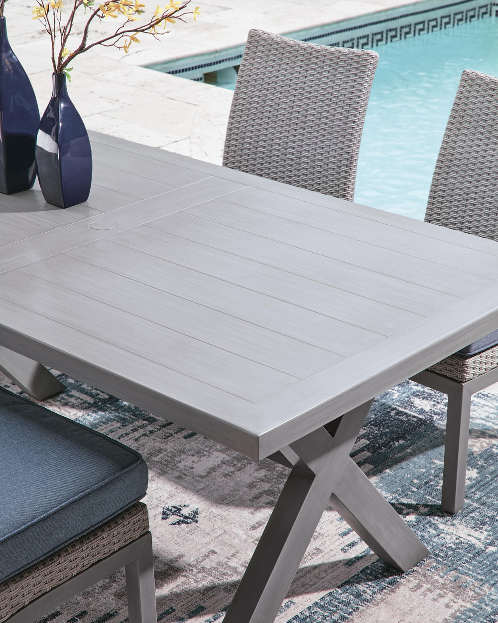 Half Moon Beach Outdoor Dining Table - Gray (5)