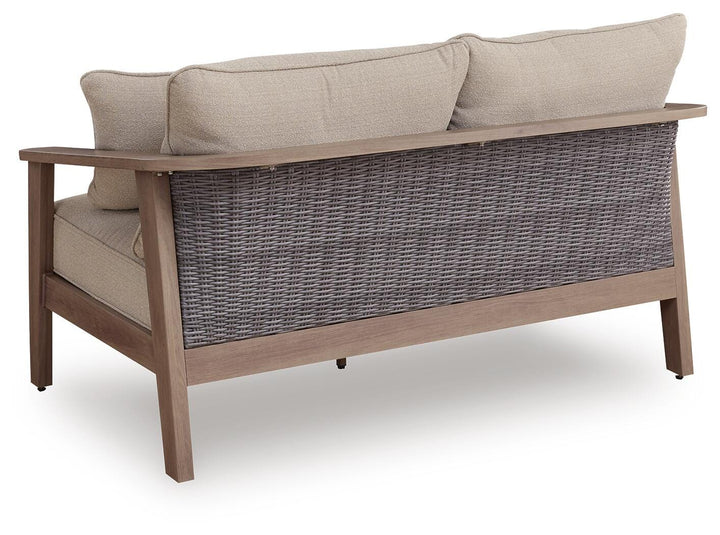 Harmony Headlands Outdoor Loveseat with Cushion - Beige (4)