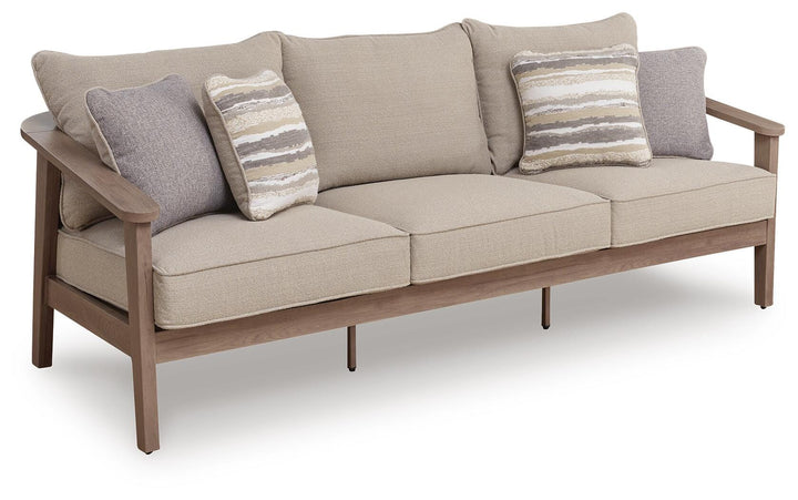 Harmony Headlands Outdoor Sofa with Cushion - Beige (1)